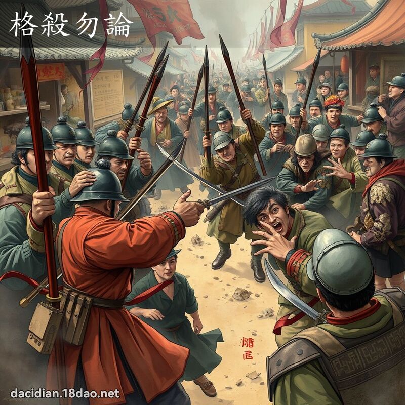 格杀勿论 - 国语大辞典配图