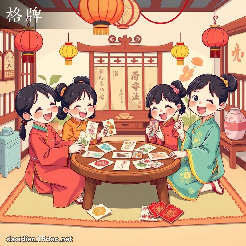格牌 - 國語大辭典配圖