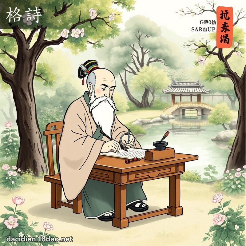 格詩 - 國語大辭典配圖