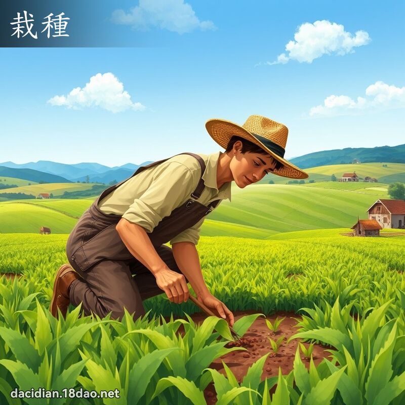 栽种 - 国语大辞典配图