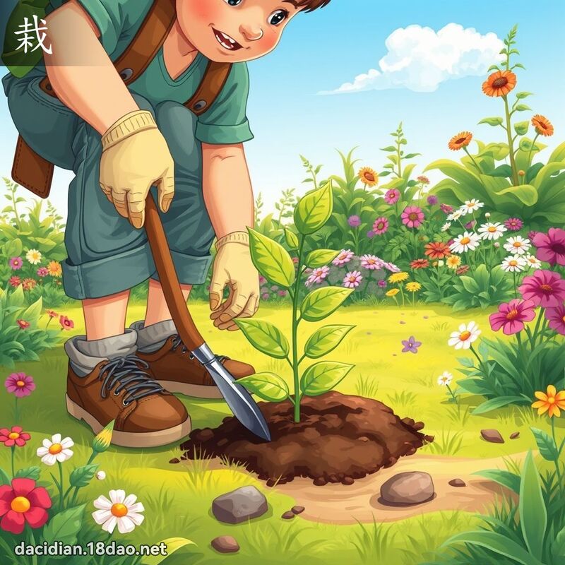 栽 - 国语大辞典配图