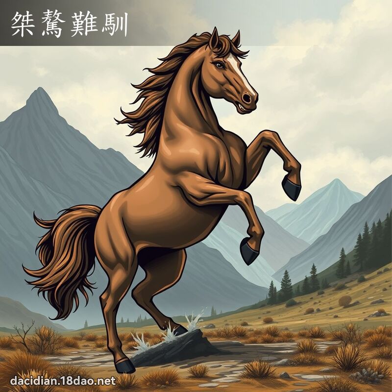 桀驁難馴 - 國語大辭典配圖