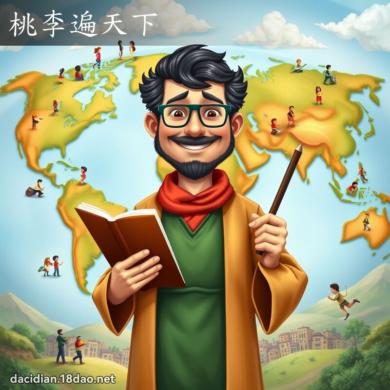桃李遍天下 - 國語大辭典配圖