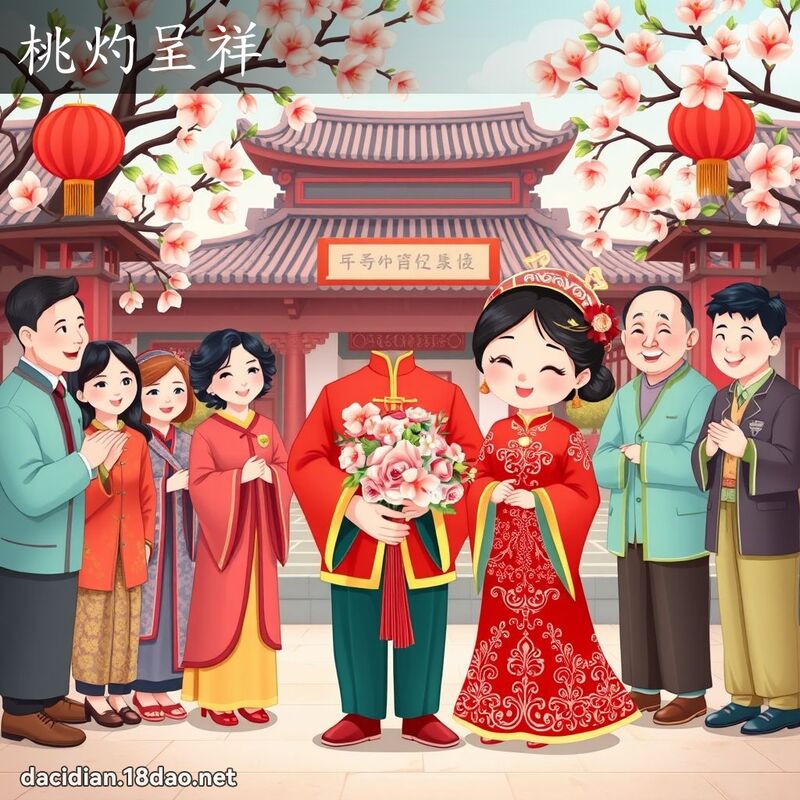 桃灼呈祥 - 國語大辭典配圖
