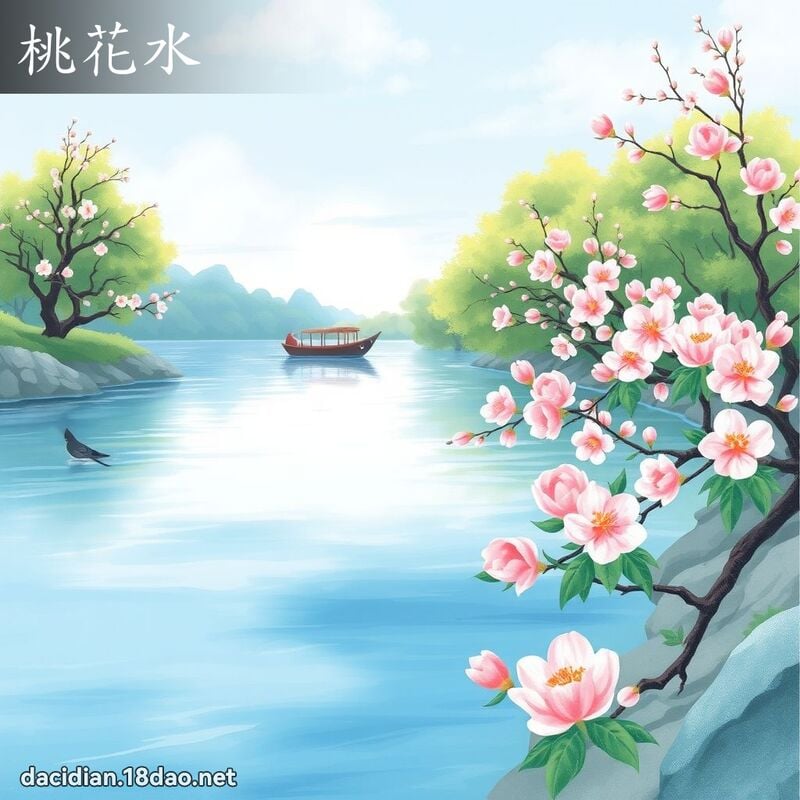 桃花水 - 國語大辭典配圖