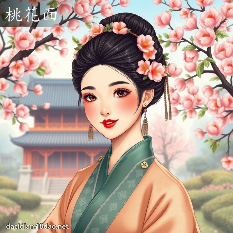 桃花面 - 国语大辞典配图