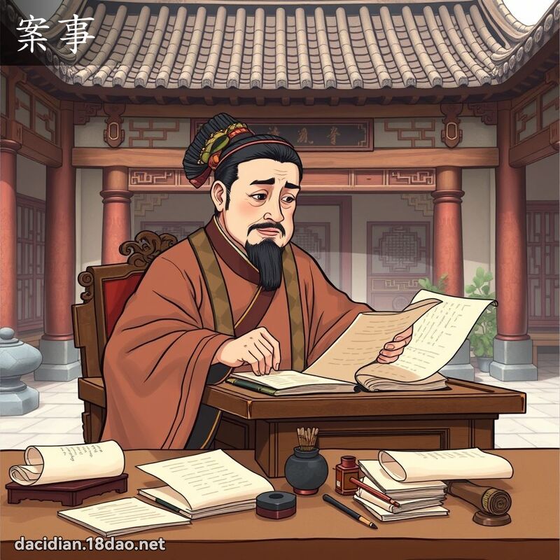 案事 - 國語大辭典配圖