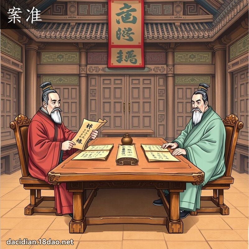 案准 - 国语大辞典配图