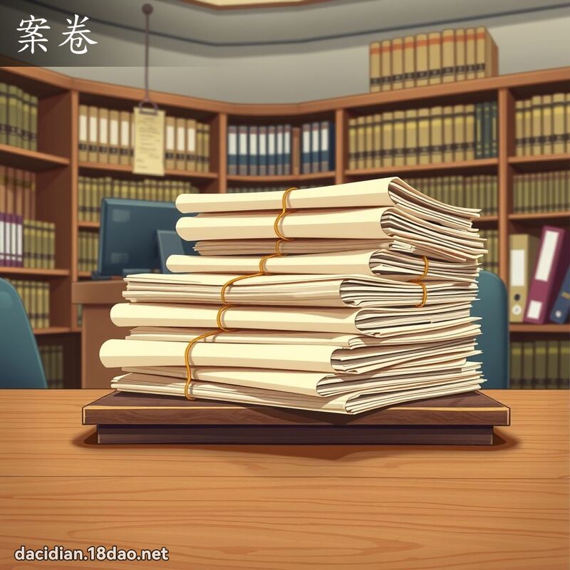 案卷 - 国语大辞典配图