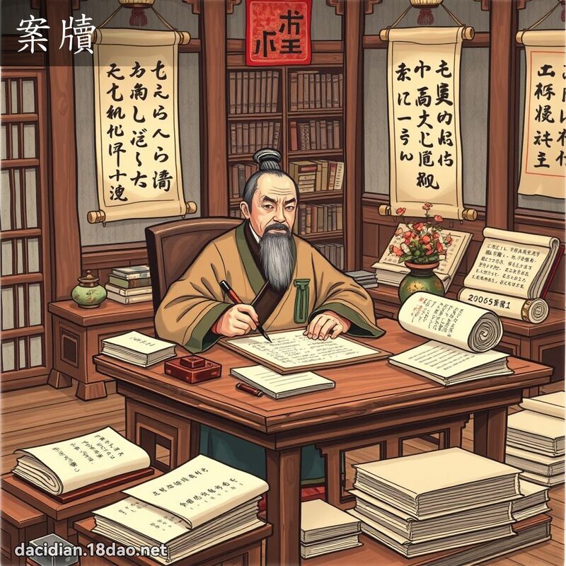 案牘 - 国语大辞典配图