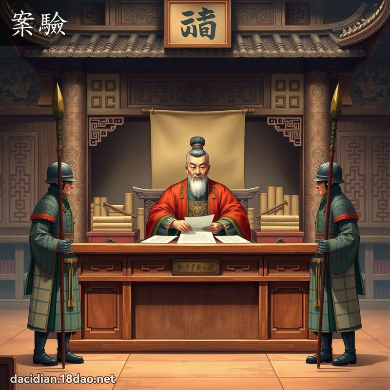 案验 - 国语大辞典配图