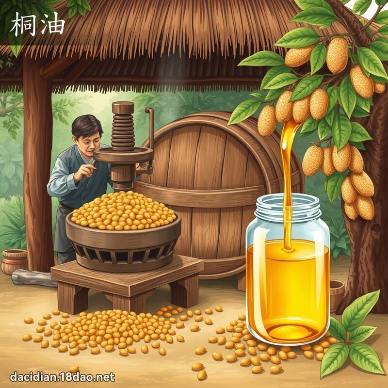 桐油 - 國語大辭典配圖