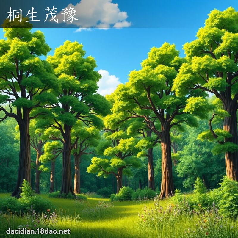 桐生茂豫 - 国语大辞典配图