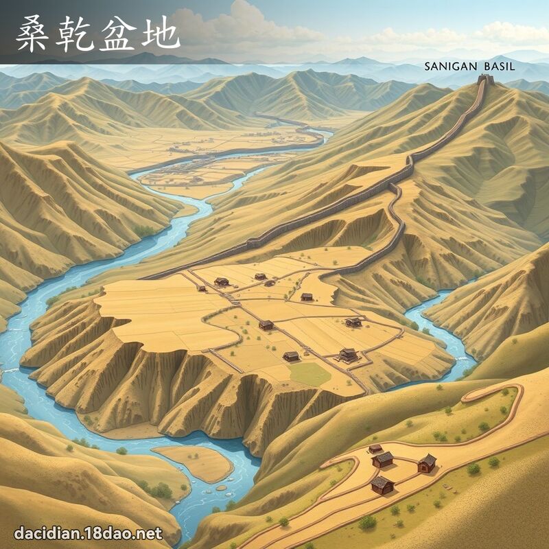 桑乾盆地 - 國語大辭典配圖