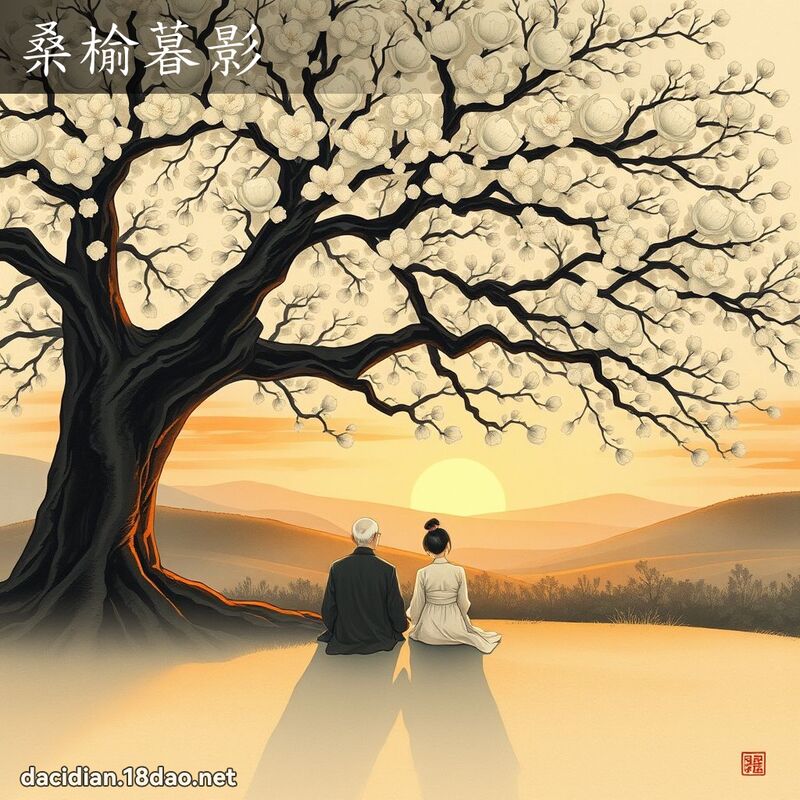 桑榆暮影 - 国语大辞典配图