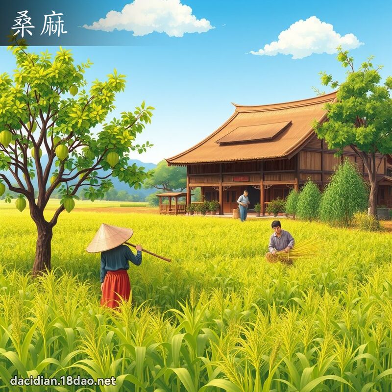 桑麻 - 国语大辞典配图