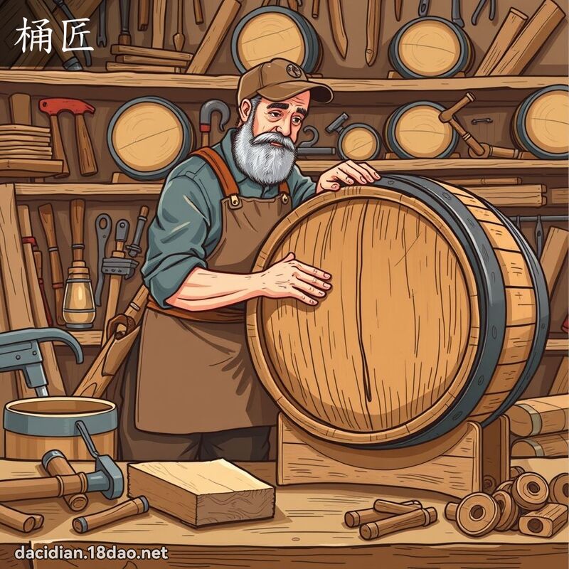桶匠 - 国语大辞典配图