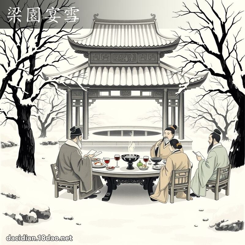 梁园宴雪 - 国语大辞典配图