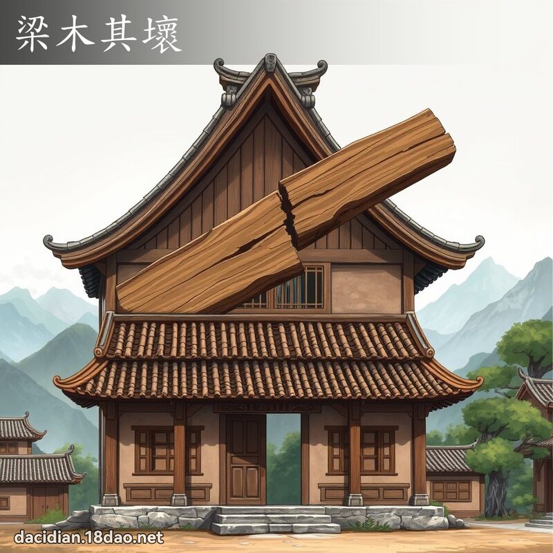 梁木其壞 - 國語大辭典配圖