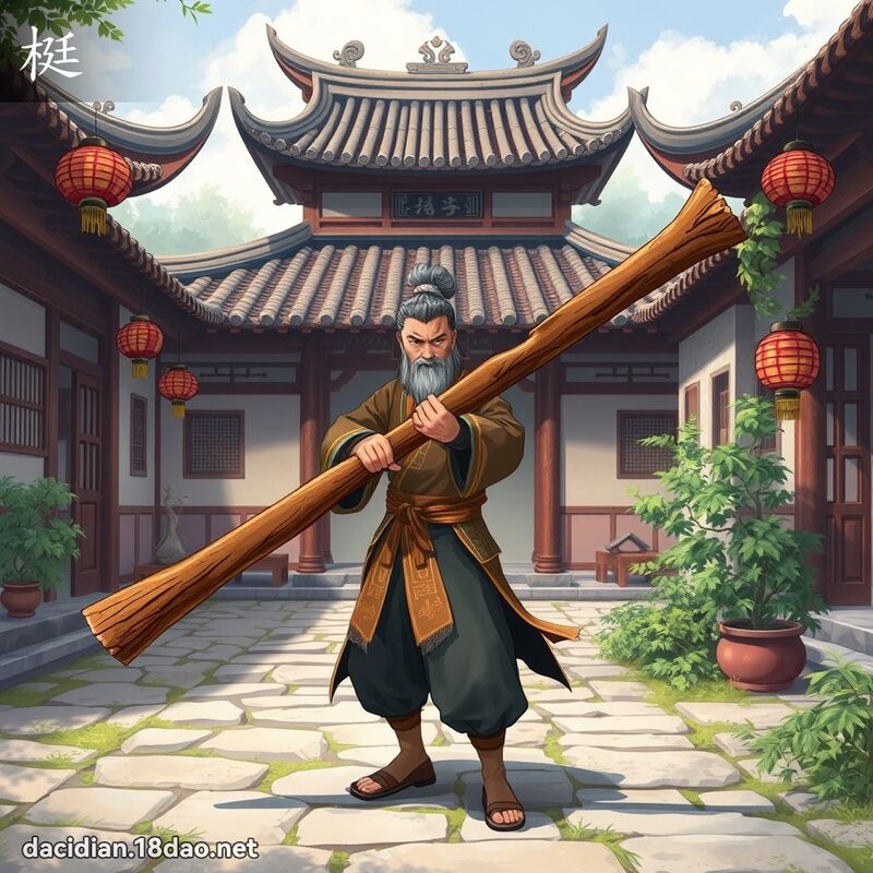梃 - 國語大辭典配圖