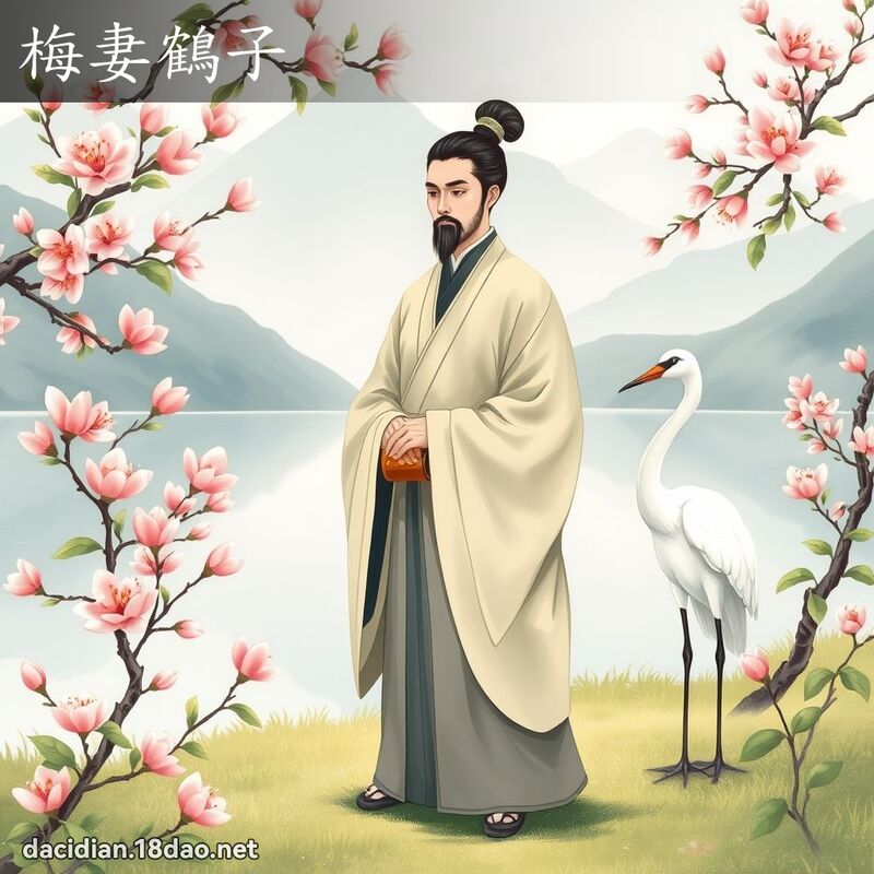 梅妻鹤子 - 国语大辞典配图