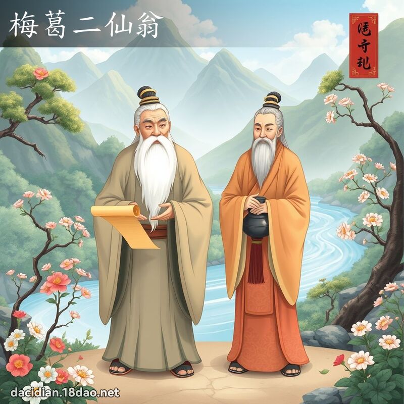 梅葛二仙翁 - 国语大辞典配图