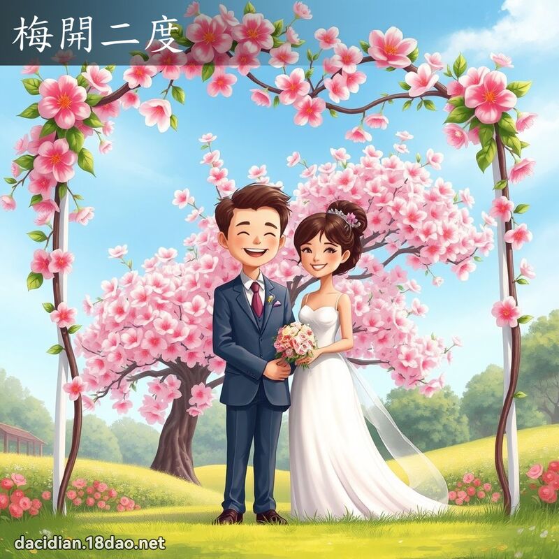 梅开二度 - 国语大辞典配图