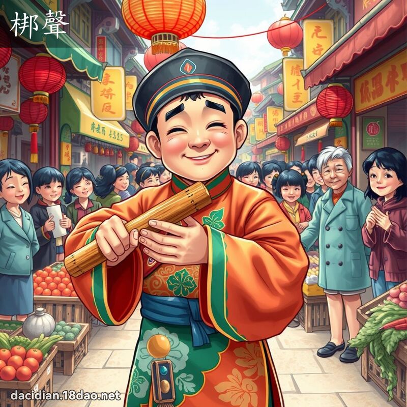 梆聲 - 國語大辭典配圖