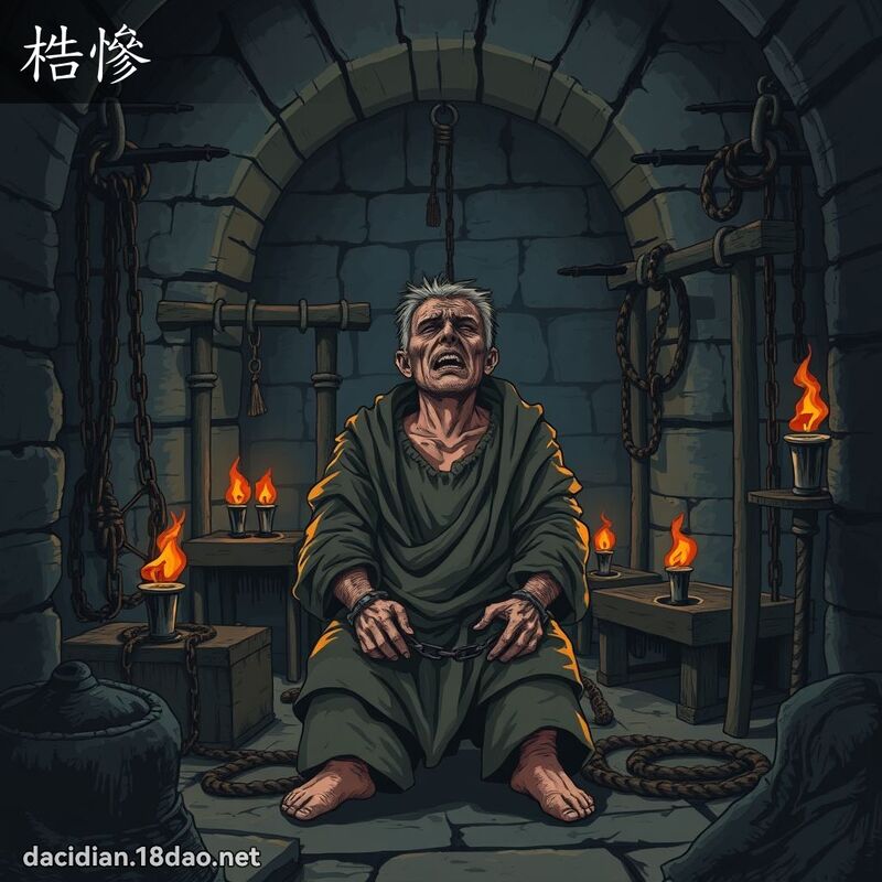 梏惨 - 国语大辞典配图
