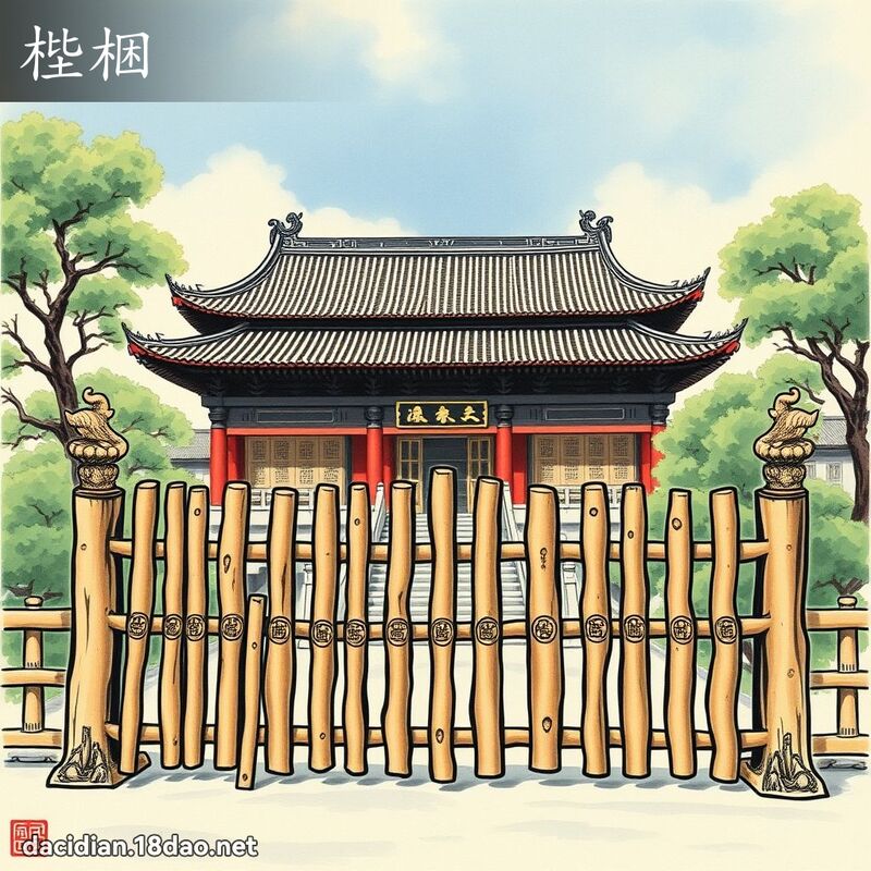 梐梱 - 国语大辞典配图