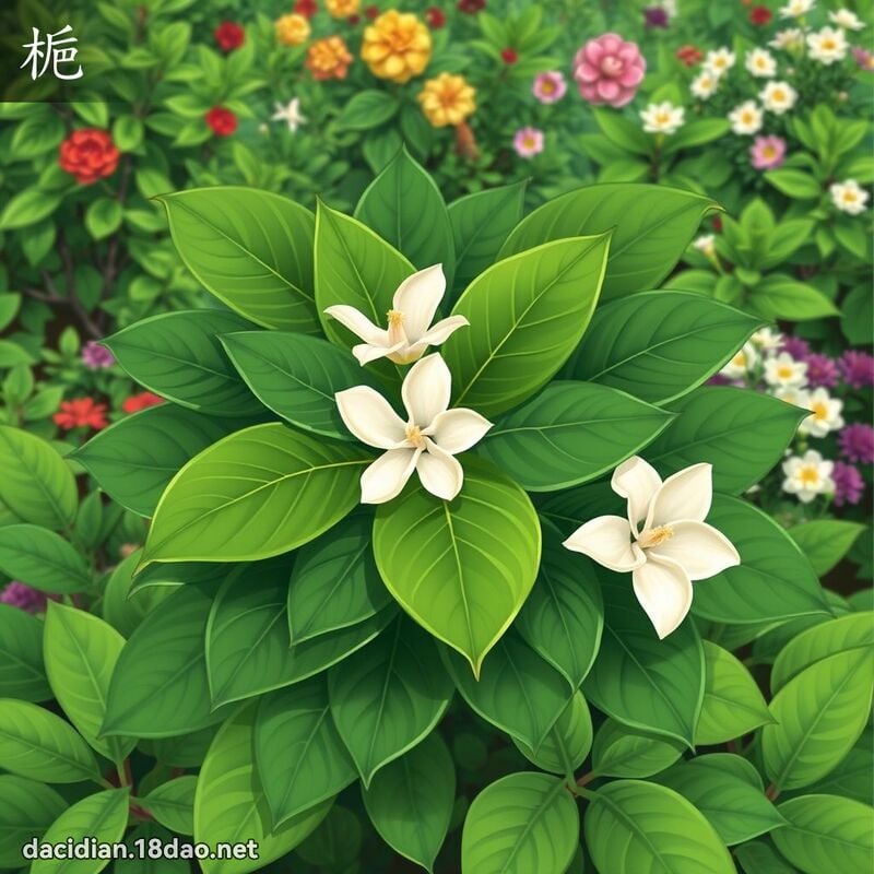 梔 - 國語大辭典配圖