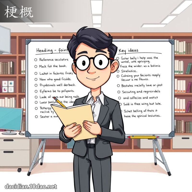梗概 - 国语大辞典配图