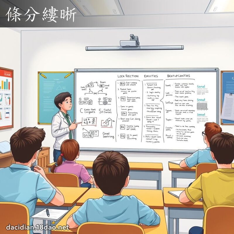 條分縷晰 - 國語大辭典配圖