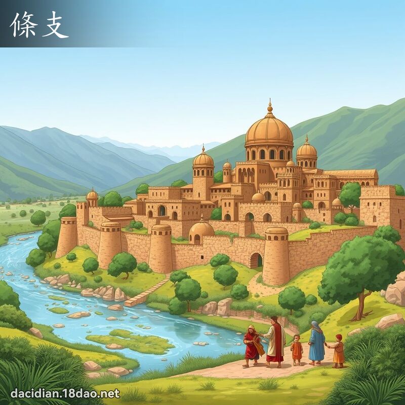 條支 - 國語大辭典配圖