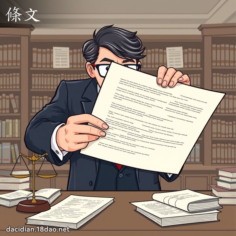 條文 - 國語大辭典配圖
