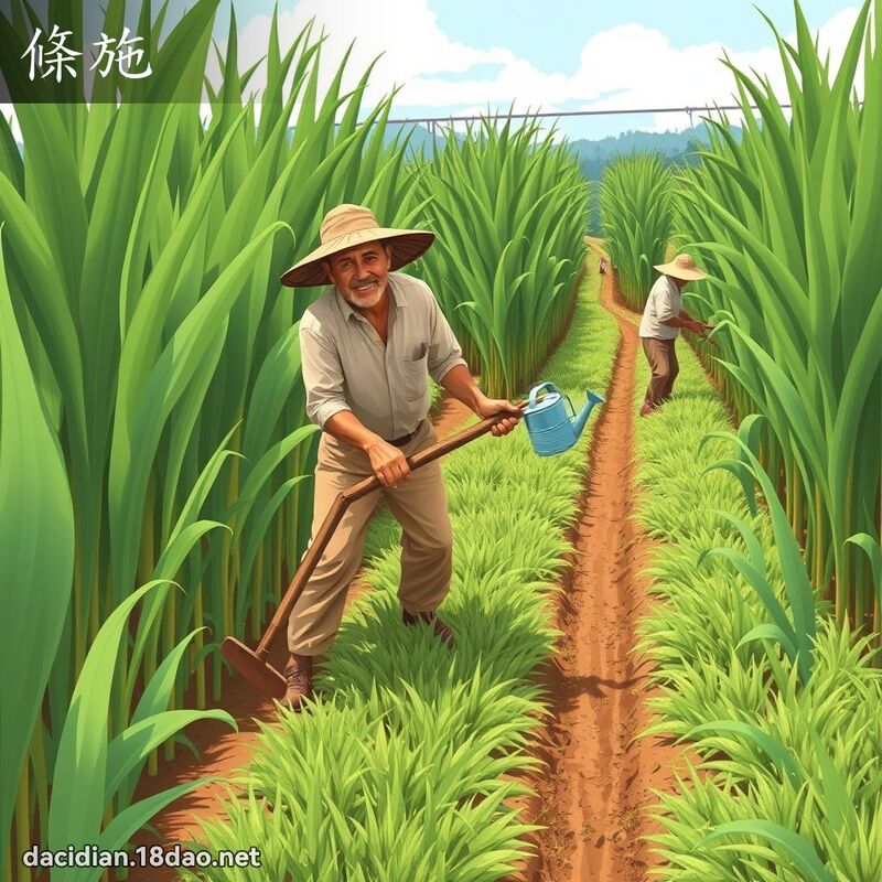 條施 - 國語大辭典配圖
