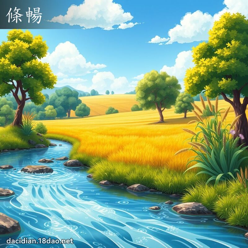 条畅 - 国语大辞典配图