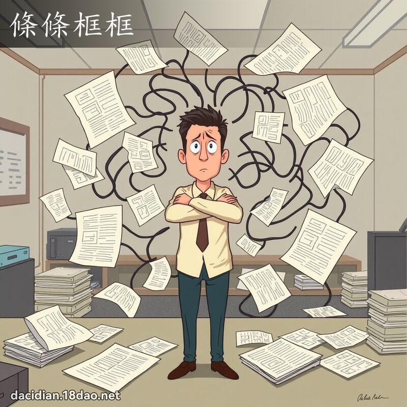 條條框框 - 國語大辭典配圖
