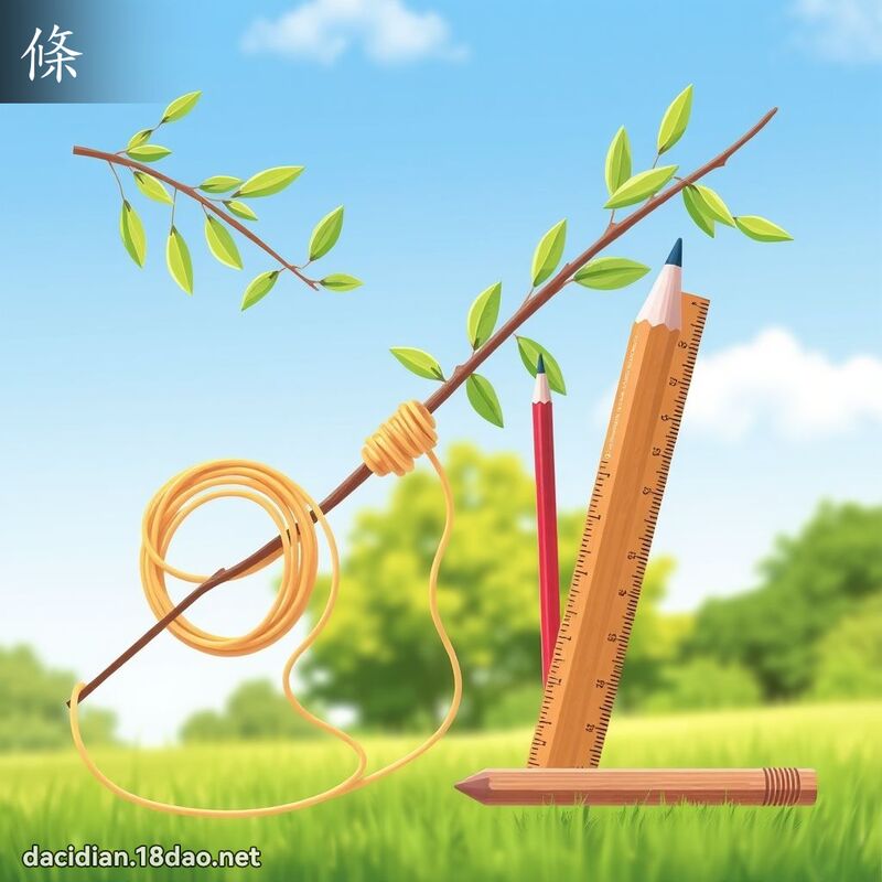 條 - 國語大辭典配圖