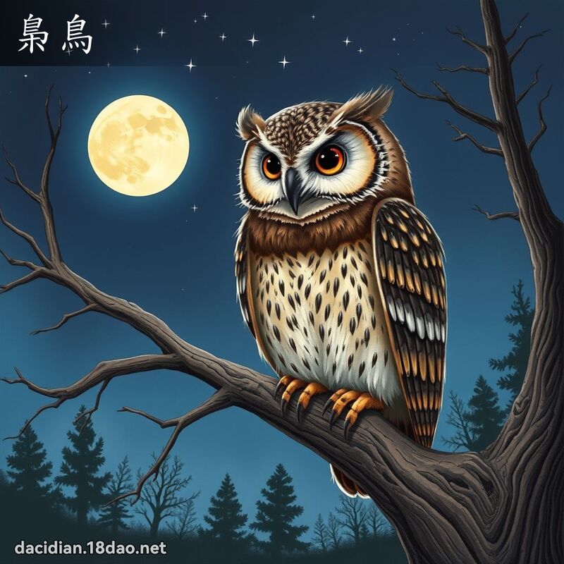 梟鳥 - 國語大辭典配圖