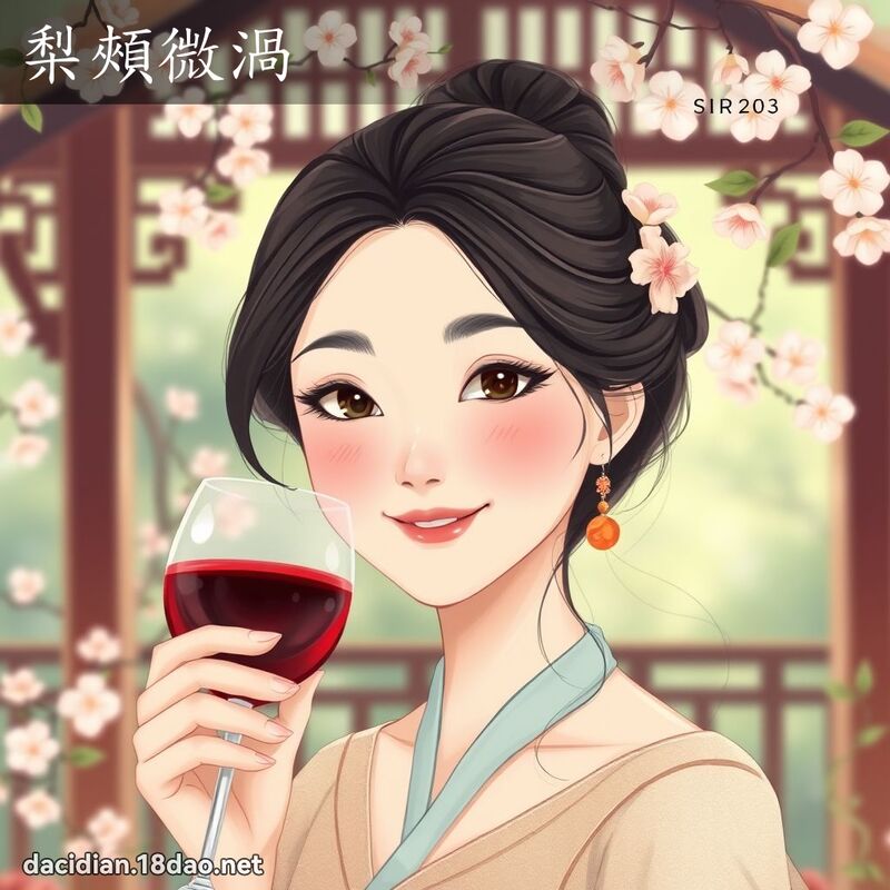 梨頰微渦 - 國語大辭典配圖