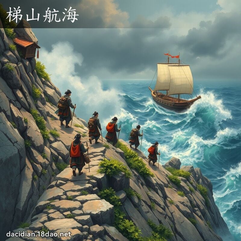 梯山航海 - 國語大辭典配圖
