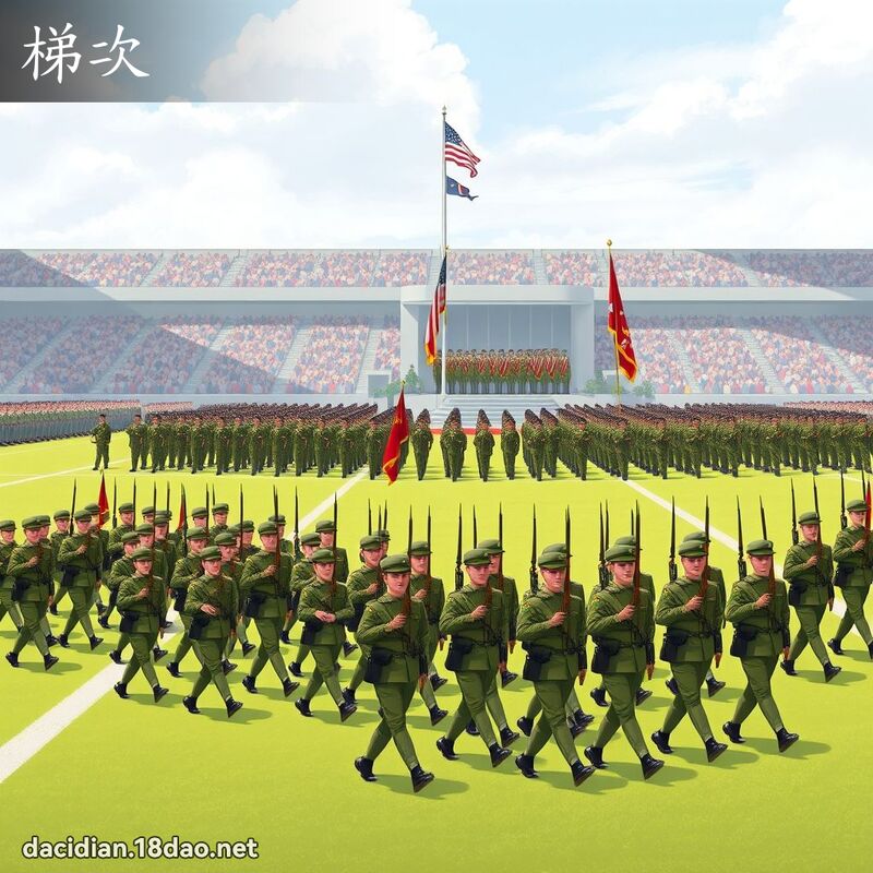 梯次 - 国语大辞典配图