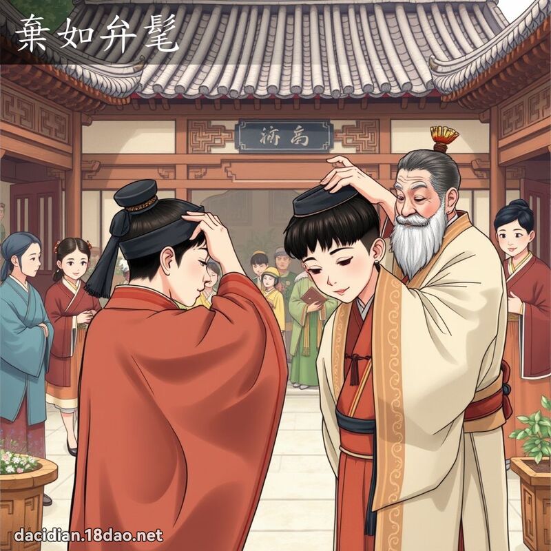 弃如弁髦 - 国语大辞典配图