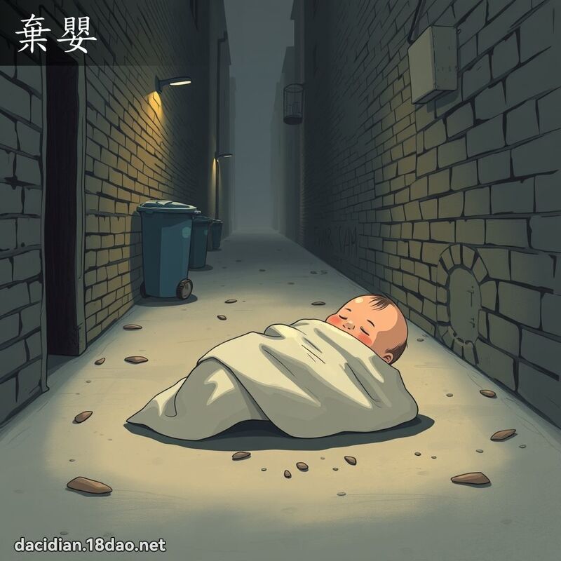 棄嬰 - 國語大辭典配圖