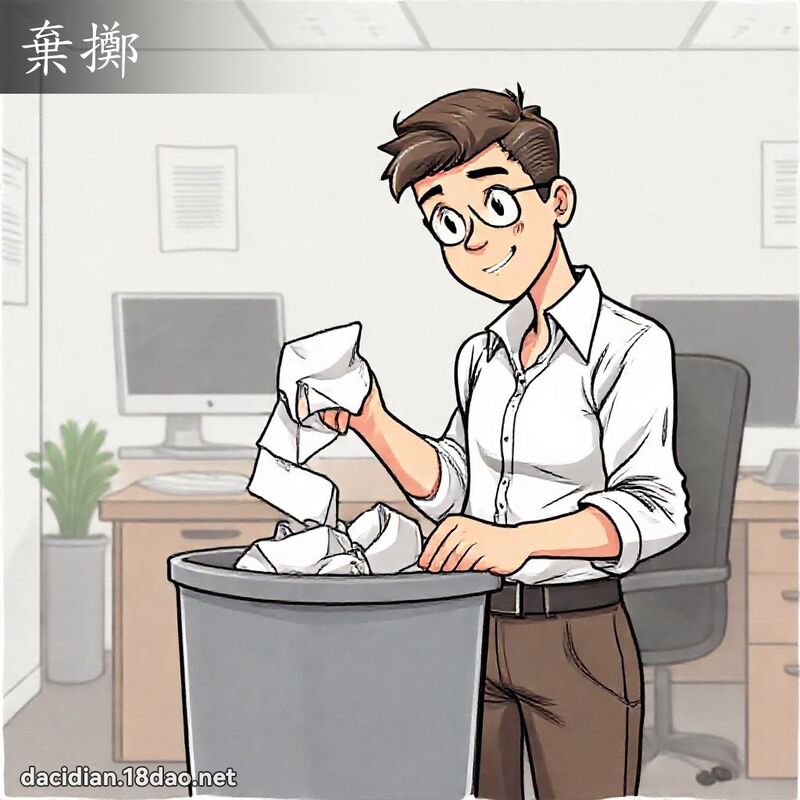 棄擲 - 國語大辭典配圖