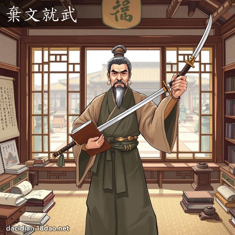 弃文就武 - 国语大辞典配图