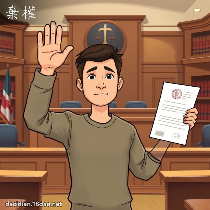 弃权 - 国语大辞典配图