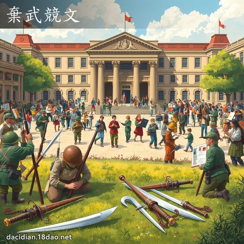弃武竞文 - 国语大辞典配图