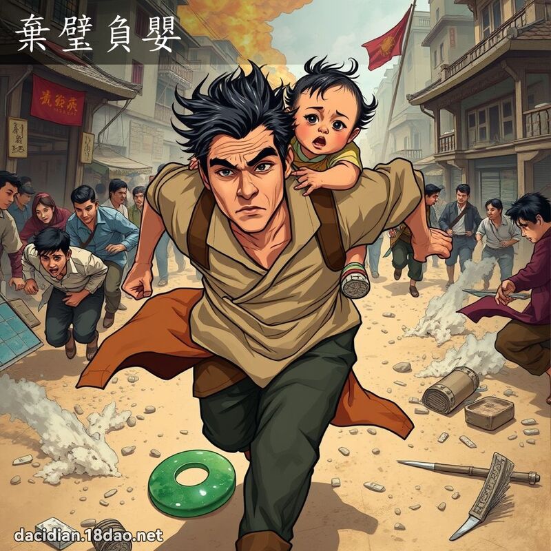 弃璧负婴 - 国语大辞典配图